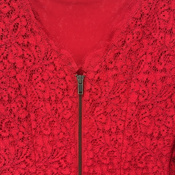 Red lace sheath dress - Picture 9 of 11